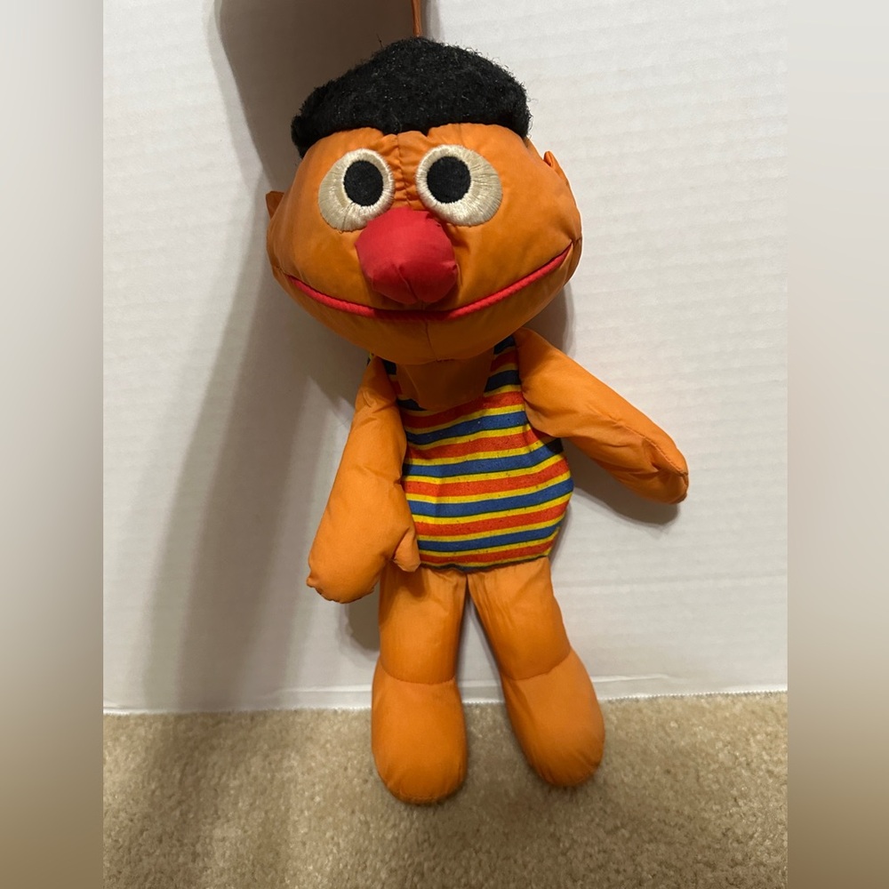 Vintage 1990 Ernie PlaySkool Water Pals Sesame Street Bath Toy Plush